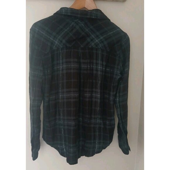 Rails Hunter Forest Slate Tinsel Button Down Shirt - Picture 6 of 8